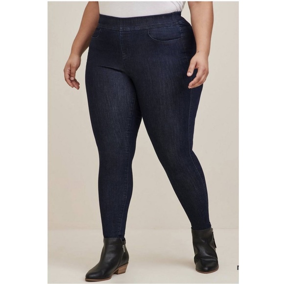 Torrid High Rise Sateen Super Soft Pull On Jegging Lean Jean Size‎ 2X - Picture 1 of 13
